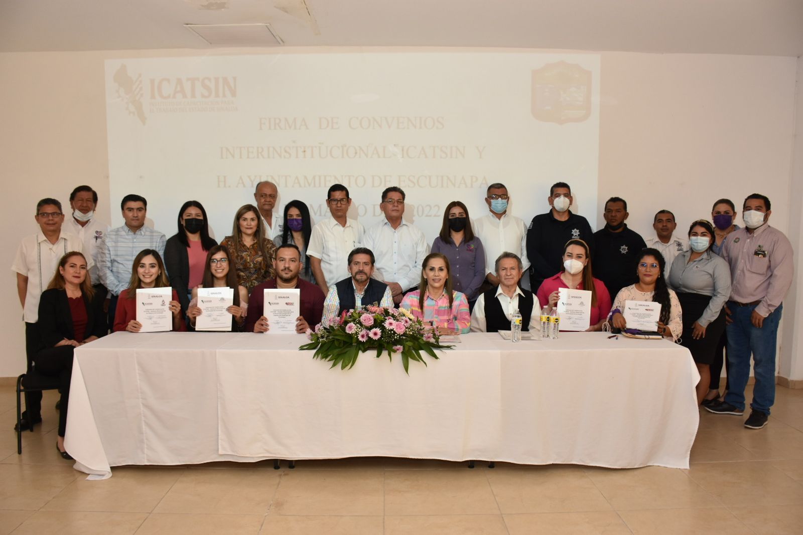ICATSIN refrenda alianzas con los H. Ayuntamientos de Rosario y Escuinapa para llevar capacitación a la población vulnerable