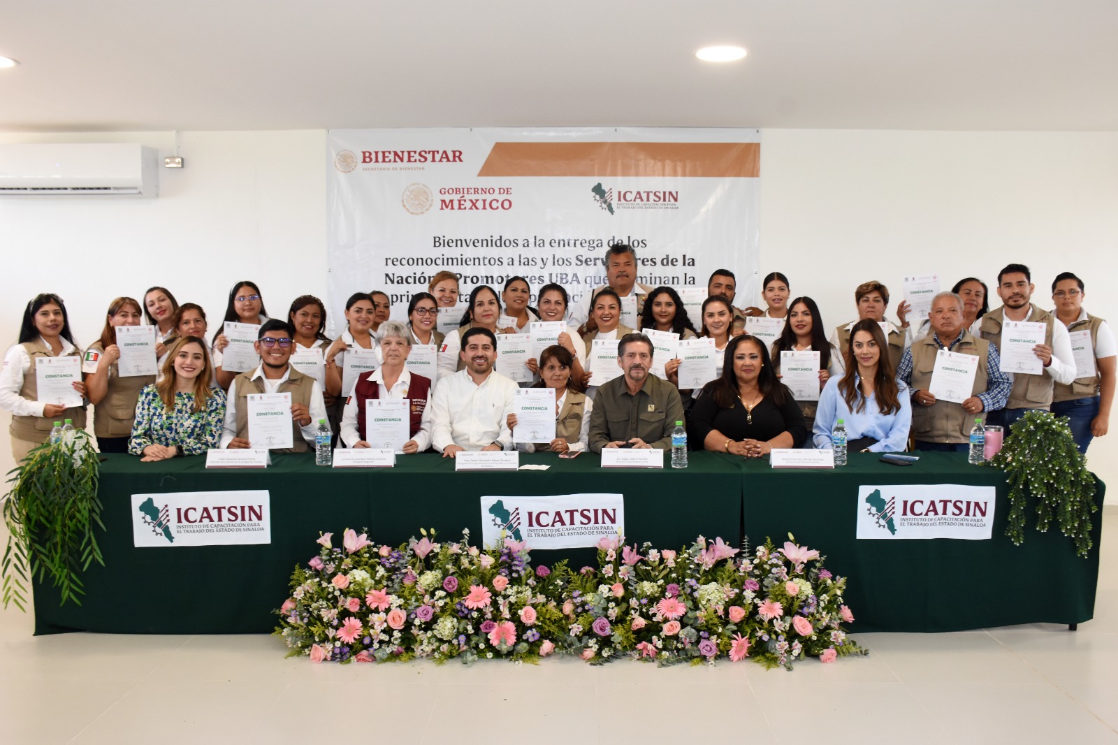 ICATSIN CLAUSURA CURSOS Y ENTREGA CONSTANCIAS A SERVIDORES DE LA NACIÓN Y PROMOTORES UBA EN MAZATLÁN